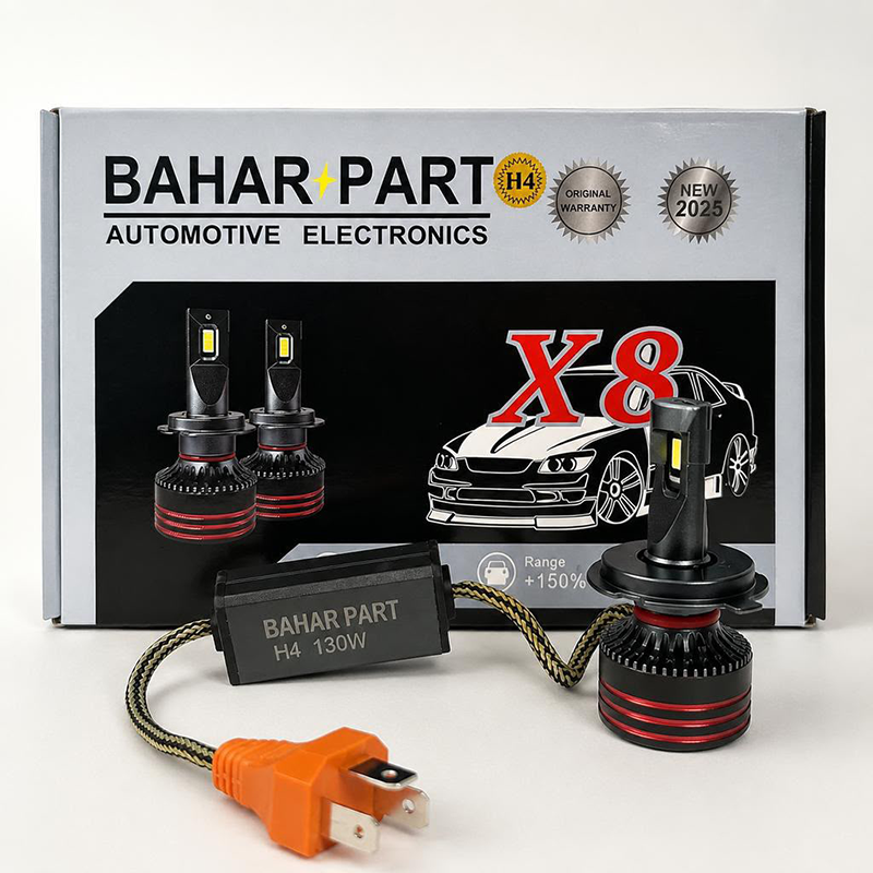 هدلایت مدل X8 پایه H4 سه خار